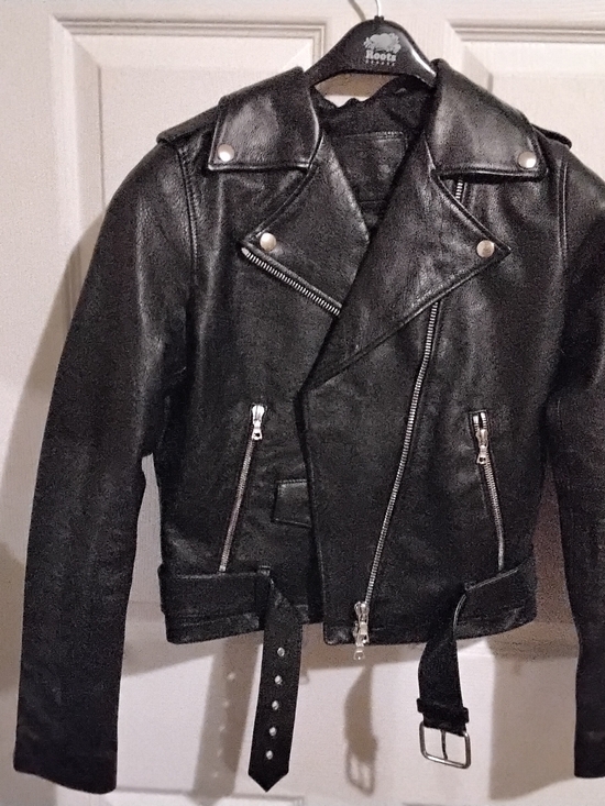 Roots Jackets & Blazers - Roots Black Leather Moto Bomber Jacket